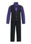 V-1288 Boys formal SOLID vest set with tie (4 pcs) PURPLE-FUCHSIA-LILAC-HAWAIIAN BLUE SIZE S-XL AND 2-20