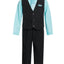 V-1288 Boys formal SOLID vest set with tie (4 pcs) PURPLE-FUCHSIA-LILAC-HAWAIIAN BLUE SIZE S-XL AND 2-20