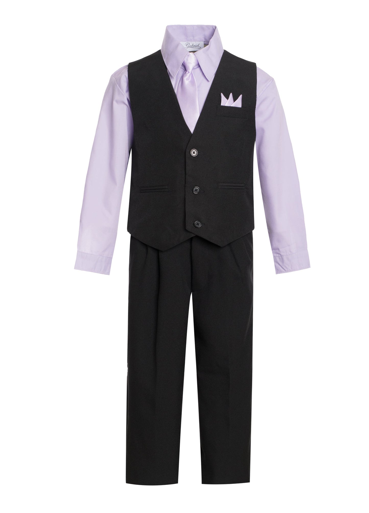 V-1288 Boys formal SOLID vest set with tie (4 pcs) PURPLE-FUCHSIA-LILAC-HAWAIIAN BLUE SIZE S-XL AND 2-20