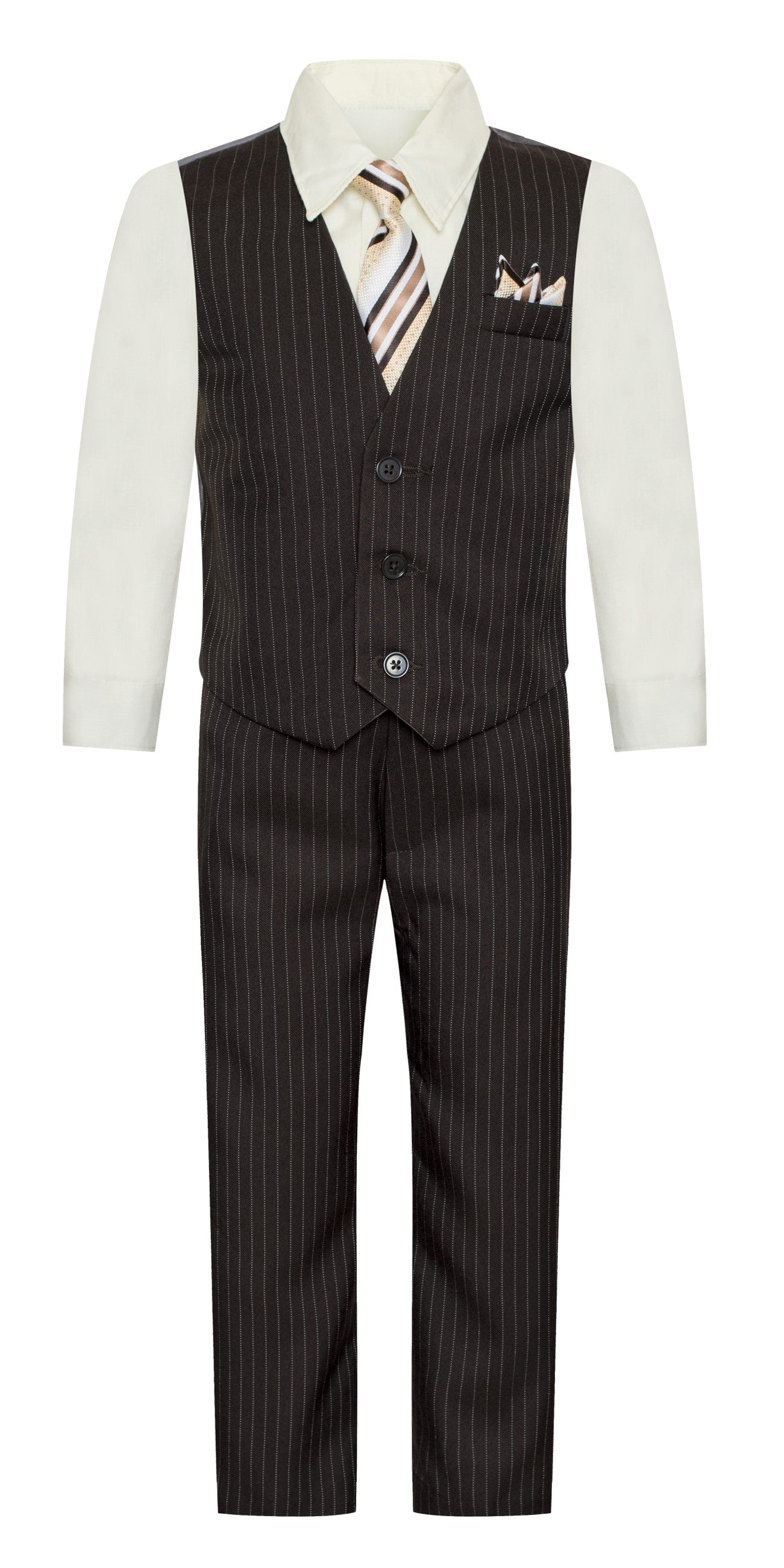 V-1521 BOY'S FORMAL SOLID VEST SET SIZE 14-20 IN 8 COLORS