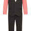 V-1521 BOY'S FORMAL SOLID VEST SET SIZE 2-12 IN 8 COLORS