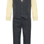 V-1521 BOY'S FORMAL SOLID VEST SET SIZE 2-12 IN 8 COLORS