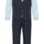 V-1521 BOY'S FORMAL SOLID VEST SET SIZE 2-12 IN 8 COLORS