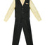 V-1688 Boys formal STRIPED vest set with tie (4 pcs) IN 4 COLORS (LILAC-BURG-BANANA-HAWAIIAN BLUE)SIZE 6M-24M AND 2-20