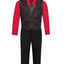 V1788 4 pcs formal DESIGNER vest set with tie comes 6 color SIZE 2-24