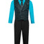 V1788 4 pcs formal DESIGNER vest set with tie comes 6 color SIZE 2-24