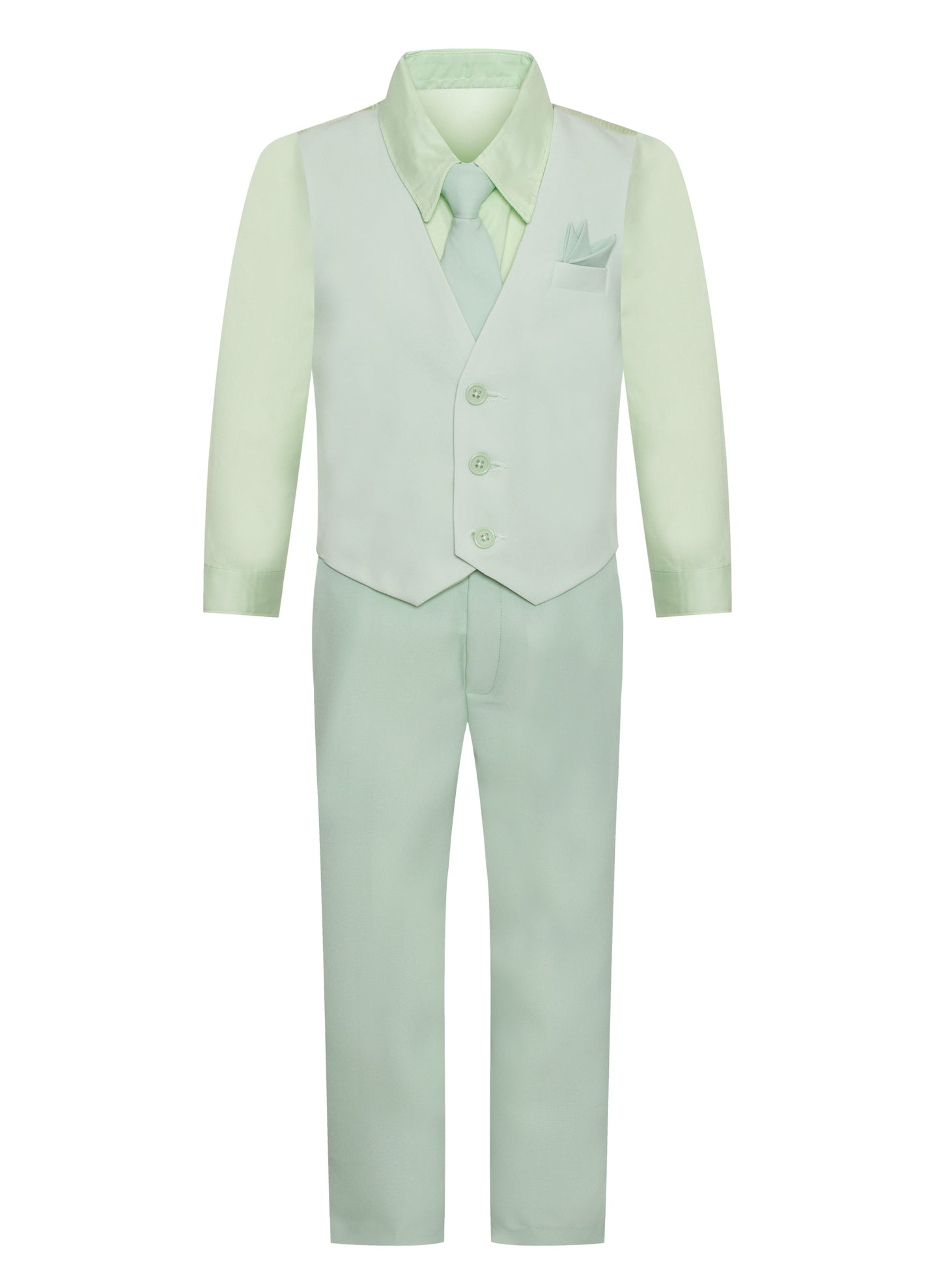 V99 BOYS FORMAL SOLID VEST SET IN 5 COLORS SIZE 6M - 24M AND 2-14