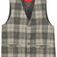 VS-82 CHECKERED BOYS 4 BUTTON FORMAL SUIT VEST IN 5 COLORS SIZE 2-20