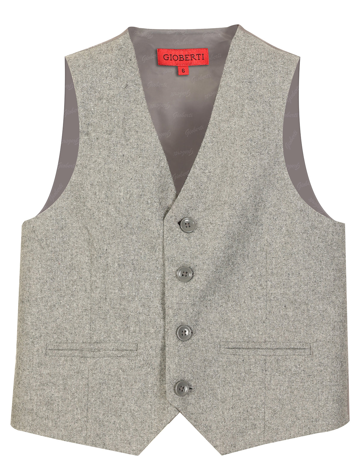 VS-82 SOLID BOYS 4 BUTTON FORMAL SUIT VEST IN 4 COLORS SIZE 2-20