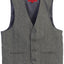 VS-82 SOLID BOYS 4 BUTTON FORMAL SUIT VEST IN 4 COLORS SIZE 2-20