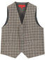 VS-82 CHECKERED BOYS 4 BUTTON FORMAL SUIT VEST IN 6 COLORS SIZE 2-20