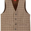 VS-82 CHECKERED BOYS 4 BUTTON FORMAL SUIT VEST IN 6 COLORS SIZE 2-20