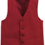 VS-85 BOYS 4 BUTTON FORMAL SUIT VEST IN 4 COLORS RED-BEIGE-BURGUNDY-HUNTER GREEN SIZE 2-20