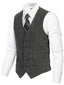VS-953 Men's 5 Button Formal Tweed Suit Vest-PART-B