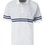 MEN'S STRIPPED SHORT SLEEVE POLO WITH CHEST POCKET