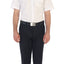 Men's Short Sleeve Solid Dress Shirt