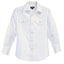 Boy's Casual Western Solid Long Sleeve Shirt with Pearl Snaps