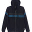 ZH-923 Men's Hoodie w/ STRIPES Metal Zipper