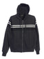 ZH-923 Men's Hoodie w/ STRIPES Metal Zipper