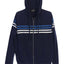 ZH-923 Men's Hoodie w/ STRIPES Metal Zipper