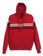 ZH-923 Men's Hoodie w/ STRIPES Metal Zipper