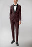 Men's TUXEDO Burgundy Shawl Lapel Suit Slim Fit (2 PCS)