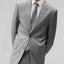 ST-16 Men's Light Gray Notched Lapel Suit Slim Fit (2 PCS)