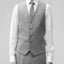 ST-16 Men's Light Gray Notched Lapel Suit Slim Fit (3 PCS)