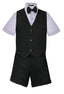 S-8000 BOY'S SHORTS FORMAL STRIPED VEST SET 6M-24M AND 2-7 IN 5 COLORS 9BANANA-FUCSHIA-LILAC-LIME-MELON)