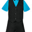 S-8000 BOY'S SHORTS FORMAL STRIPED VEST SET 6M-24M AND 2-7 IN 6 COLORS (GREEN-PURPLE-ROYAL BLUE-TURQ-RED-SKY BLUE)