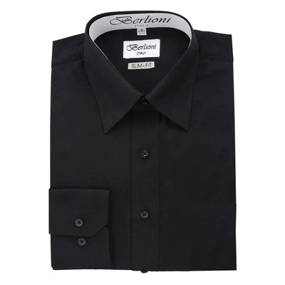 Men's slim-fit dress shirt