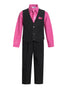 V-1288 Boys formal SOLID vest set with tie (4 pcs) PURPLE-FUCHSIA-LILAC-HAWAIIAN BLUE SIZE S-XL AND 2-20