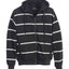 ZH-916 Men's Hoodie solid w/ stripes Metal Zipper