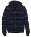 ZH-916 Men's Hoodie solid w/ stripes Metal Zipper